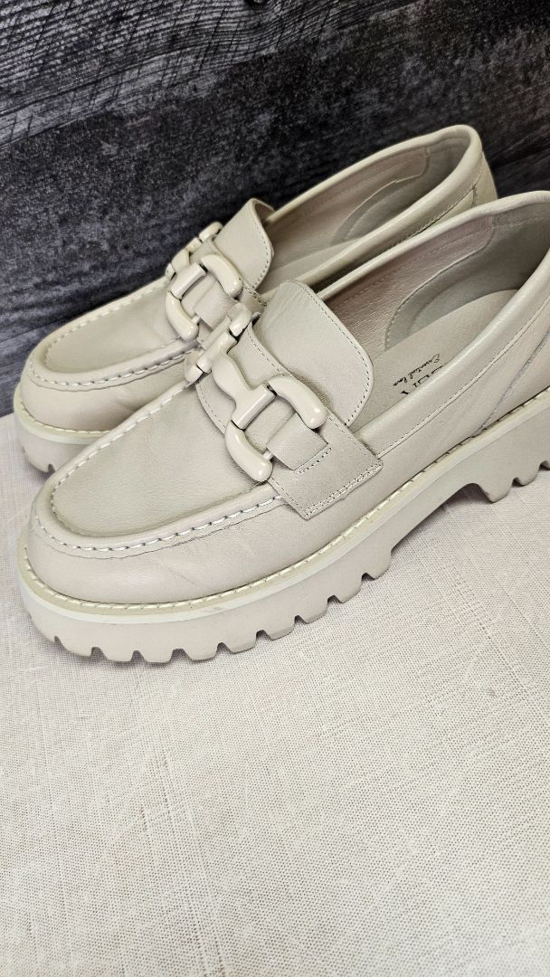 Carmela Taupe Penny Loafer (36)