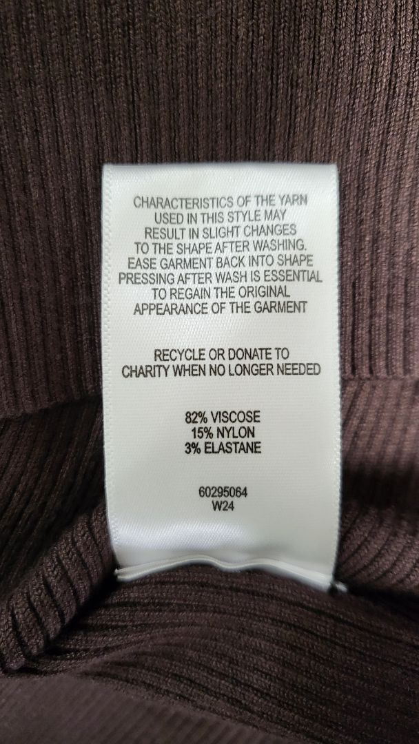 Witchery Chocolate Ribbed Dress (10)
