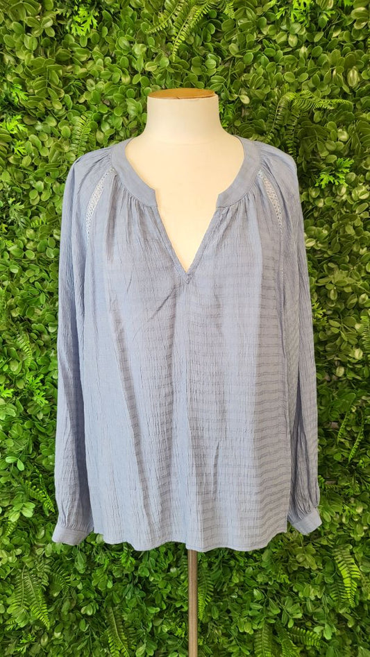 Gloss Blue Textured Top (18)