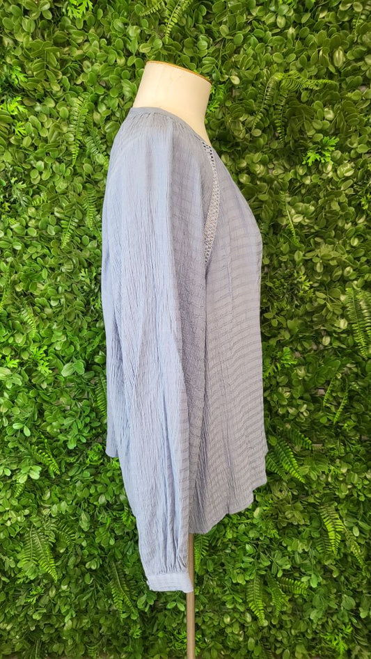 Gloss Blue Textured Top (18)