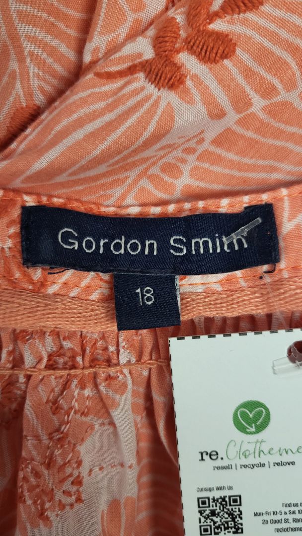 Gordon Smith Orange Embroidered Top (18)