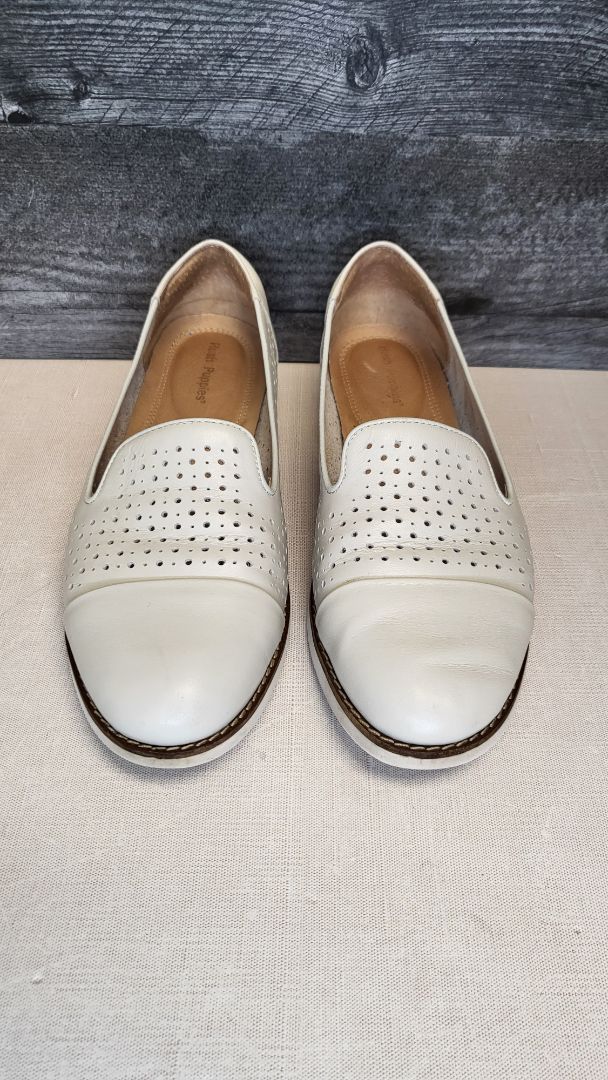 Hush Puppies Bone Slip On Flat (38)