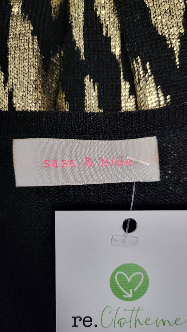 Sass & Bide Black Chevron Knit (14)