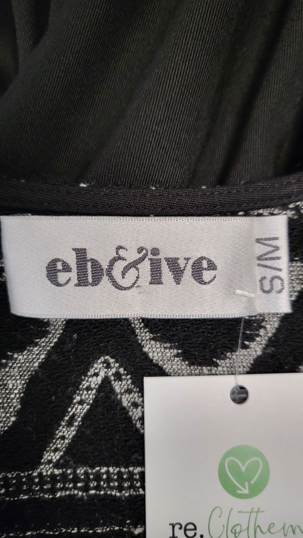 Eb & Ive Black Boho Top (10-12)