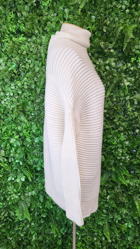 Acne Studies Cream Oversized Knit (10)