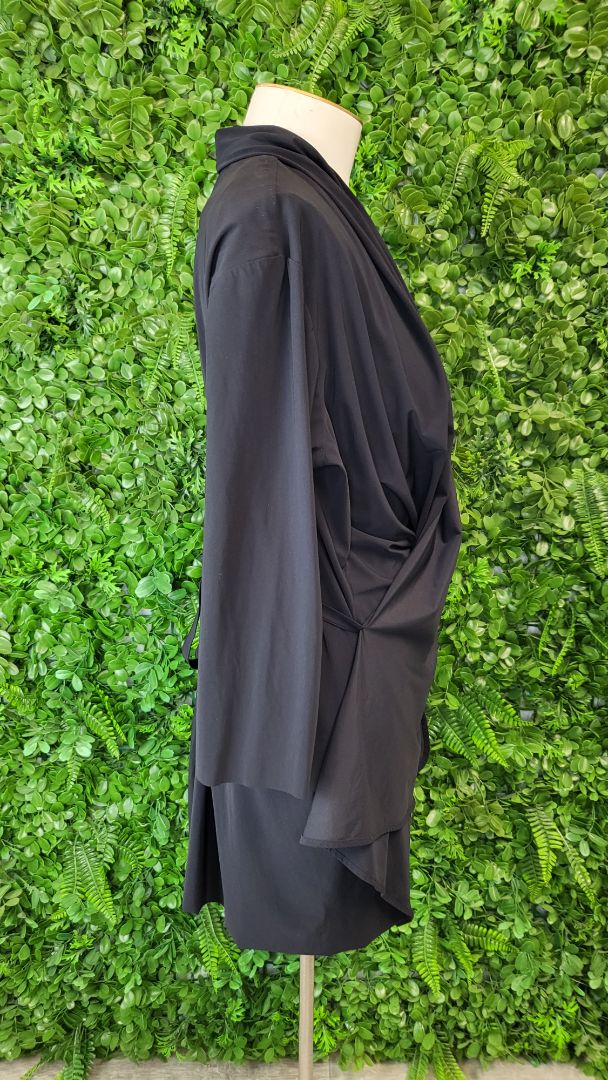 Paula Ryan Black Wrap Top (14)
