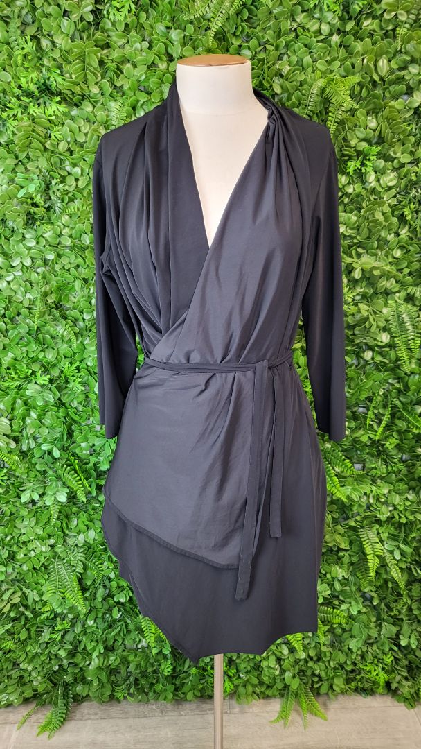 Paula Ryan Black Wrap Top (14)