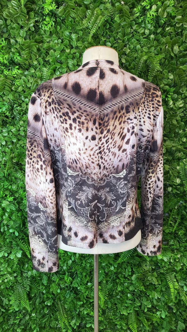 Seven Stars Brown Print Jacket (10-12)