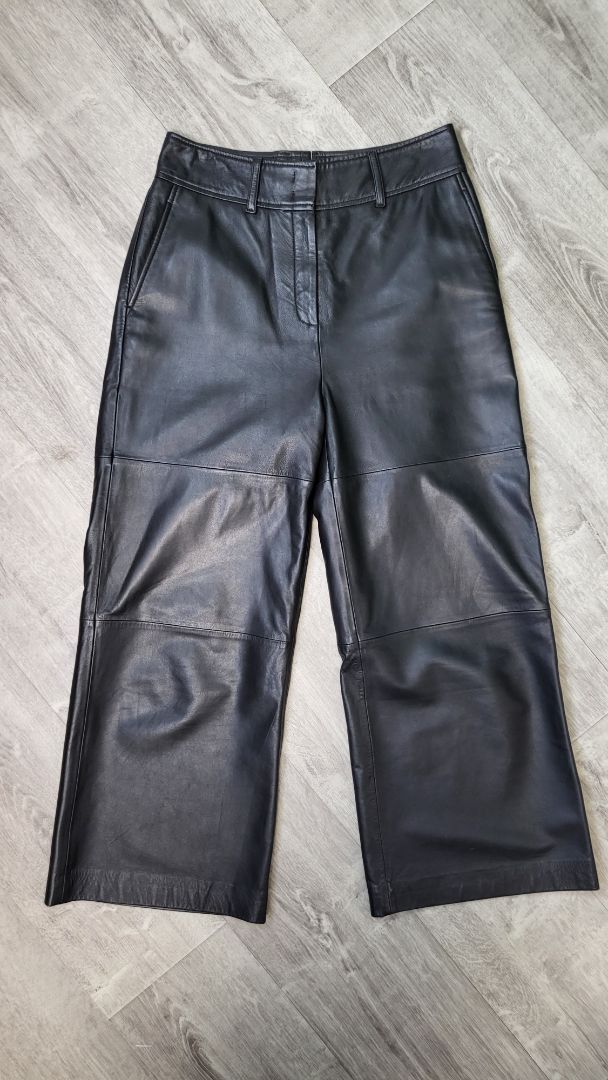 Witchery Black Leather Pants (10)
