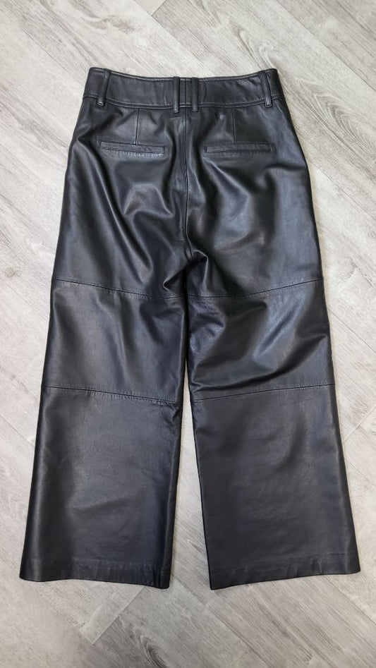 Witchery Black Leather Pants (10)