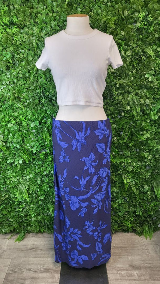 Mink Pink Blue Floral Skirt (14)