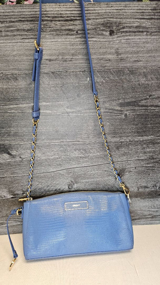 DKNY Blue Leather Bag (28cmx16x5cm