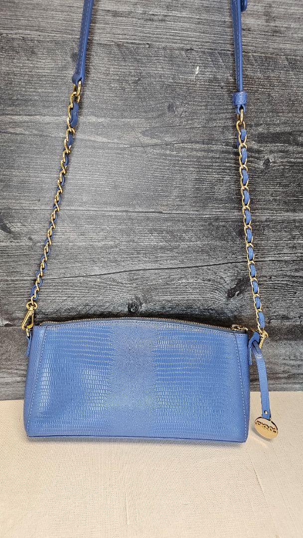DKNY Blue Leather Bag (28cmx16x5cm