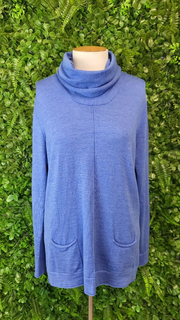 Slade Blue Rolled Neck Knit (10)