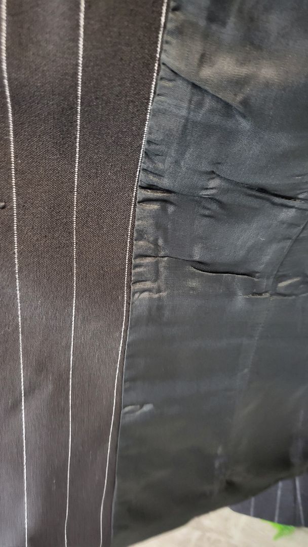 WE Fundamentals Black Pinstripe Blazer (10)