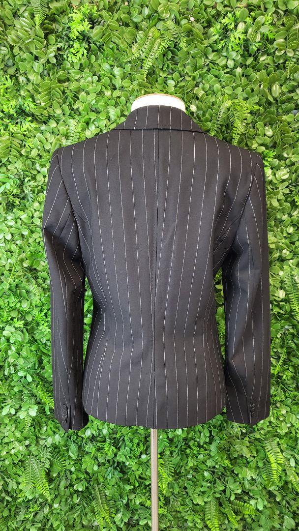 WE Fundamentals Black Pinstripe Blazer (10)
