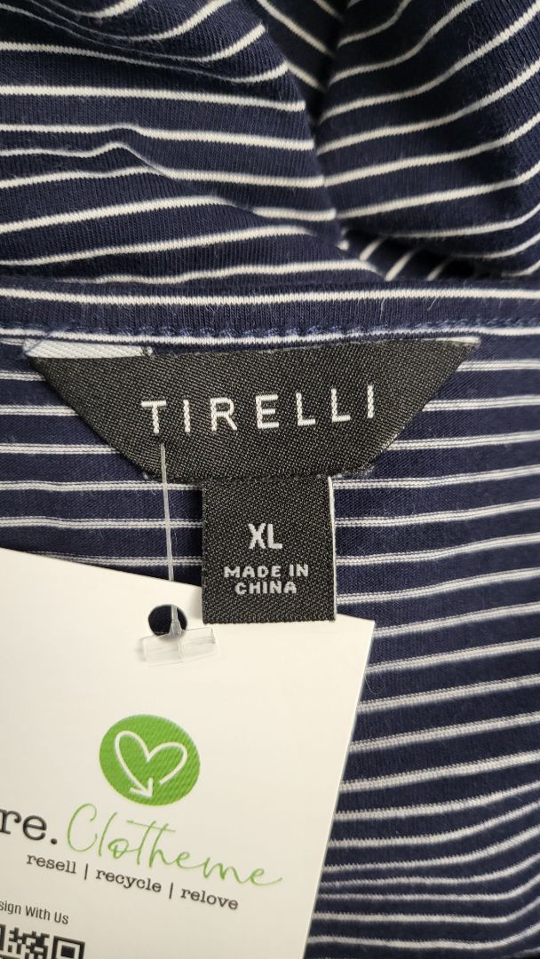 Tirelli Navy Diagonal Dress (16)