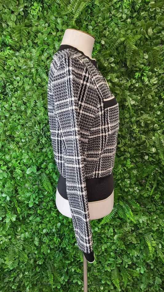 Zara Check Textured Top (10)