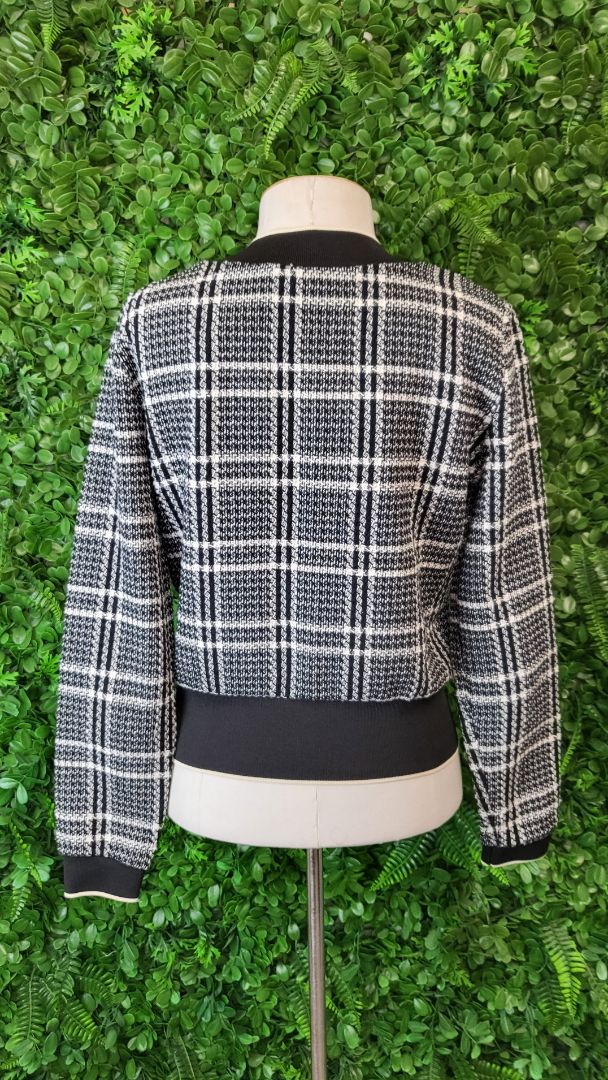 Zara Check Textured Top (10)