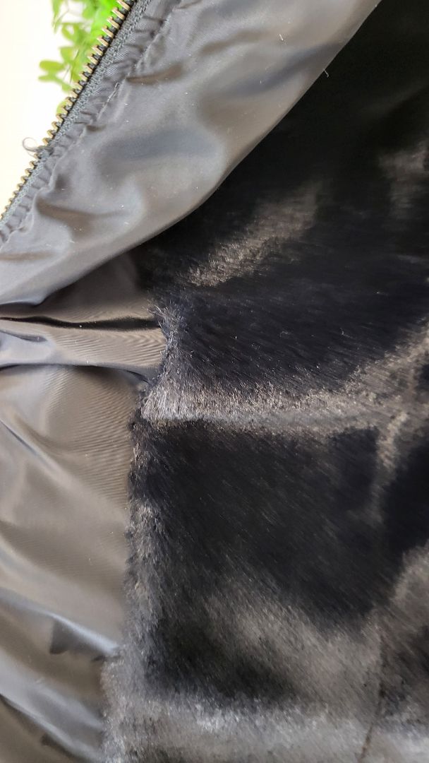 Tart Collections Black/Grey Faux Fur Lined Vest (12)