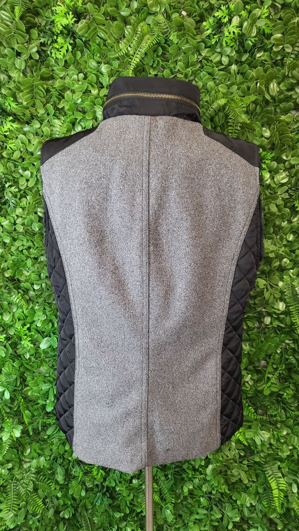 Tart Collections Black/Grey Faux Fur Lined Vest (12)
