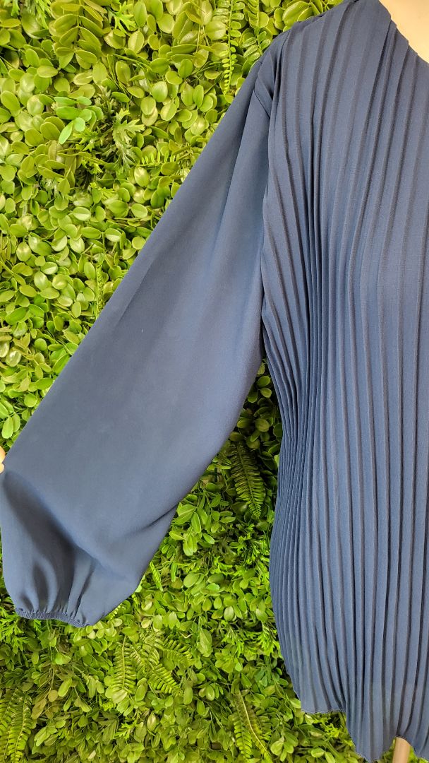 Modissima Dark Blue Pleated Top (14)