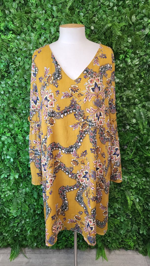 Augustine Mustard Shift Dress (12)