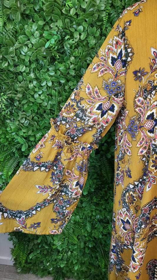 Augustine Mustard Shift Dress (12)