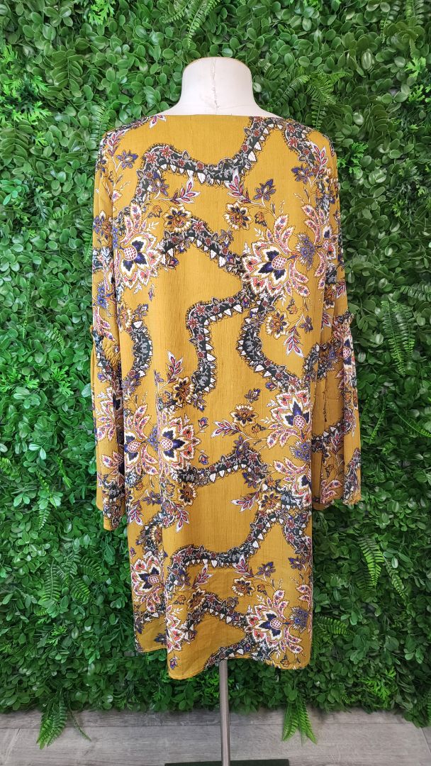 Augustine Mustard Shift Dress (12)