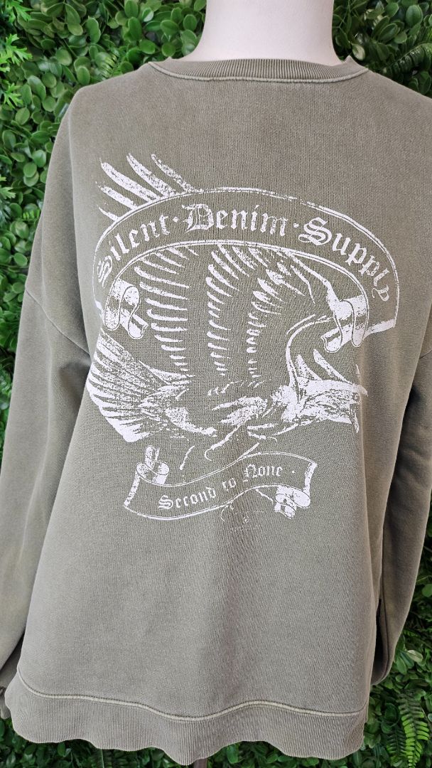 Silent Theory Vintage Green Sweat (8)