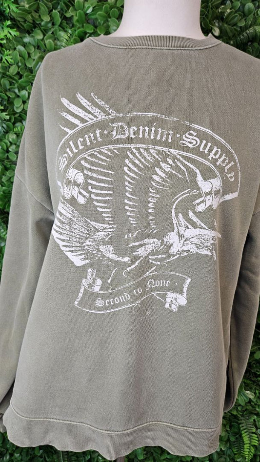Silent Theory Vintage Green Sweat (8)