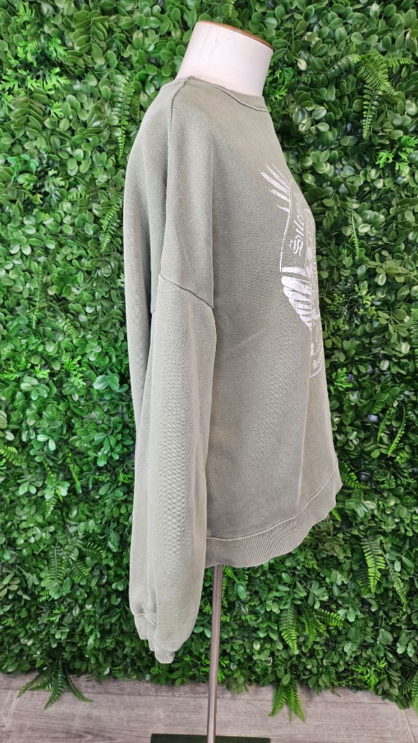 Silent Theory Vintage Green Sweat (8)