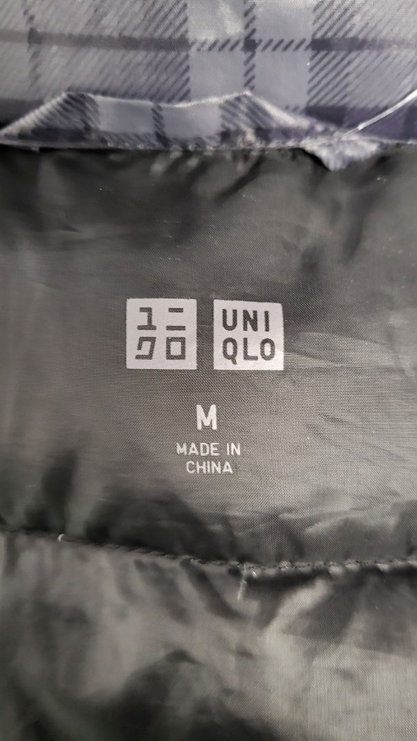 Uniqlo Tartan Ultra Light Puffer (8-10)