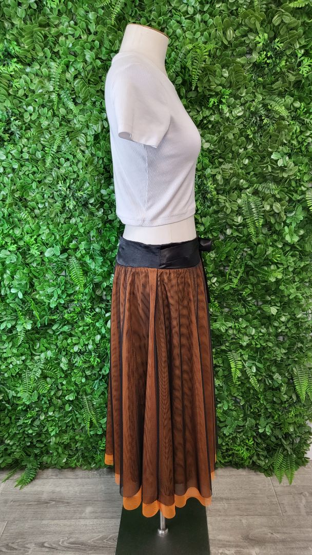 Venus Orange/Black Tulle Skirt (12)
