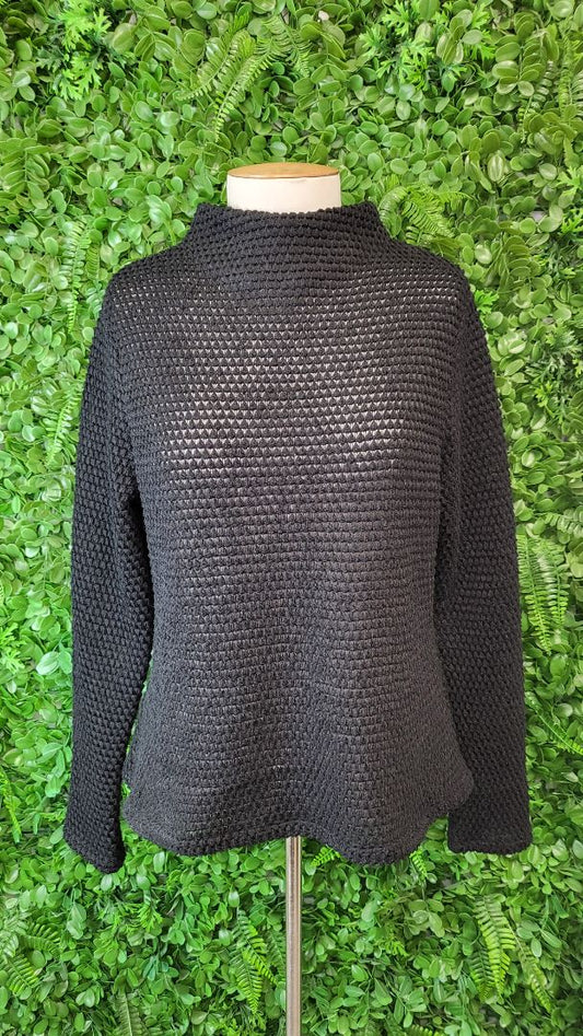 Esmaee Black Textured Top (12)