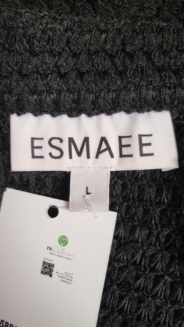 Esmaee Black Textured Top (12)