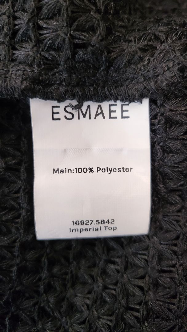 Esmaee Black Textured Top (12)