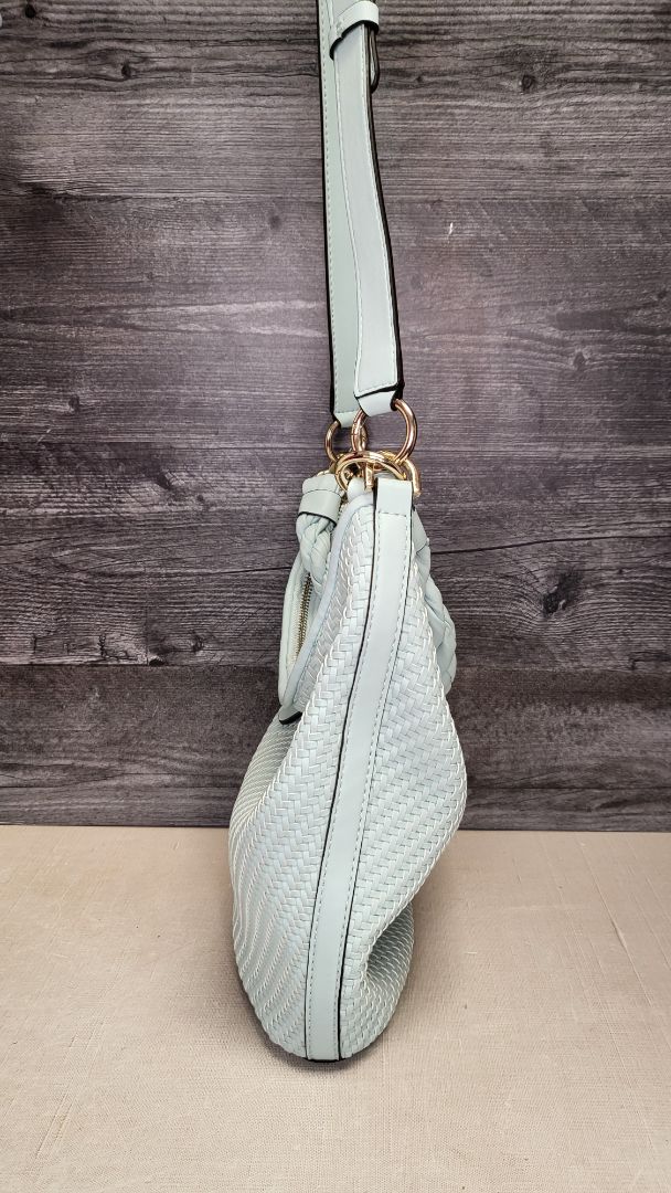 Guess Pale Blue Hassie Bucket Bag (27cmx26x10cm)