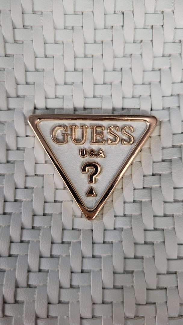 Guess Pale Blue Hassie Bucket Bag (27cmx26x10cm)
