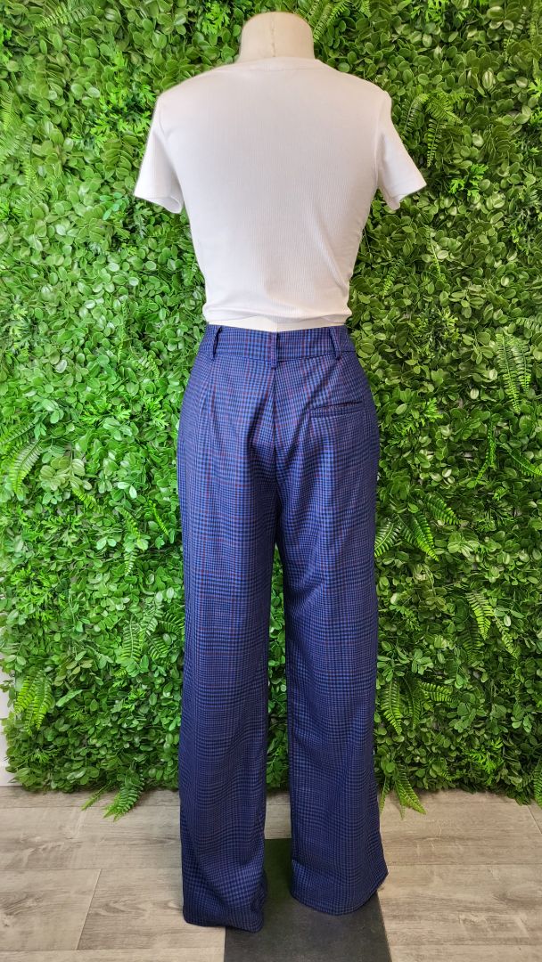 Hansen & Gretal Blue Check Pant (14)
