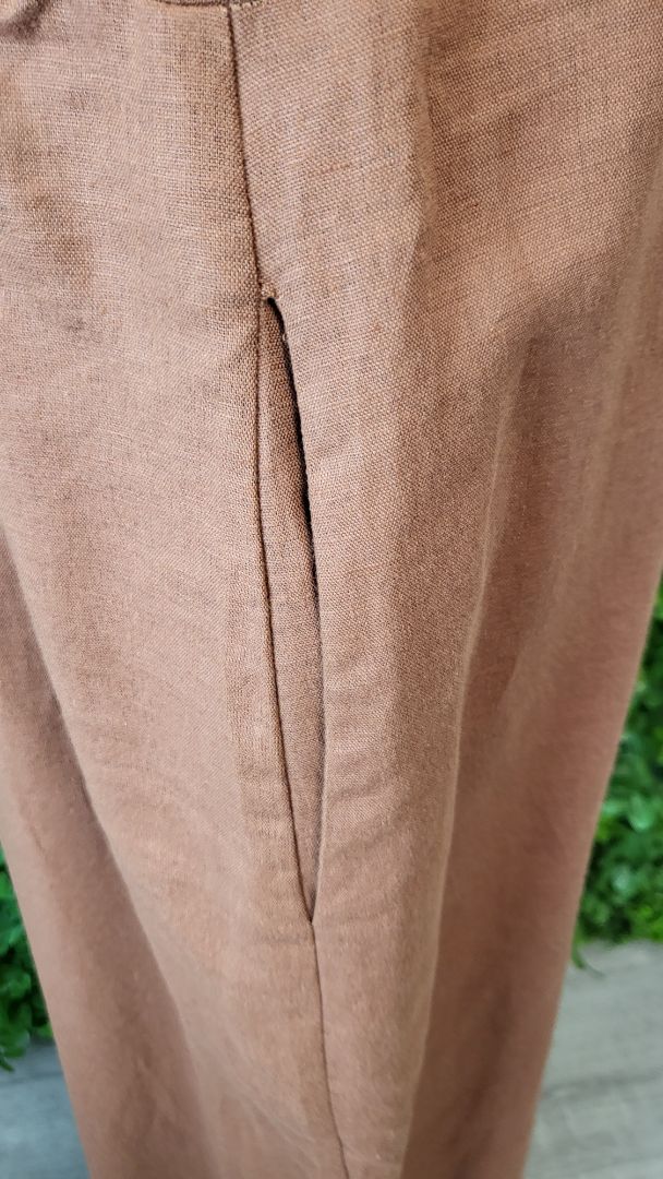 Assembly Label Terracotta Linen Blend Jumpsuit BNWT (14)