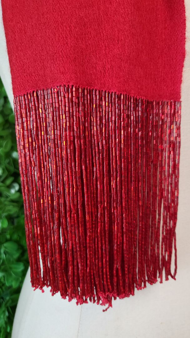 Bajra Red Wool Scarf