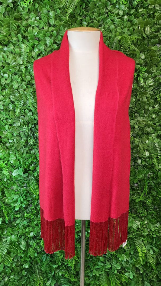 Bajra Red Wool Scarf