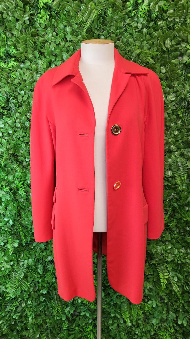 Max Mara Orange Wool Coat (12)