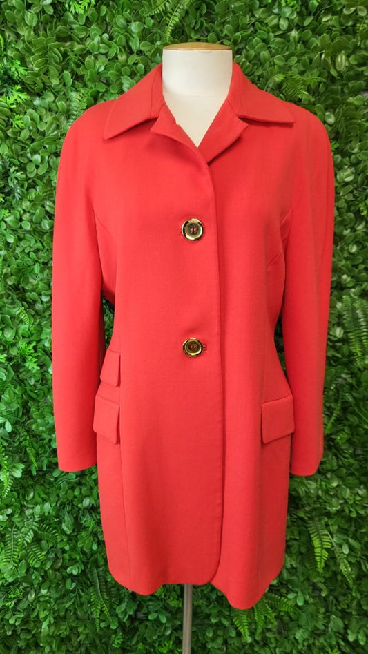 Max Mara Orange Wool Coat (12)