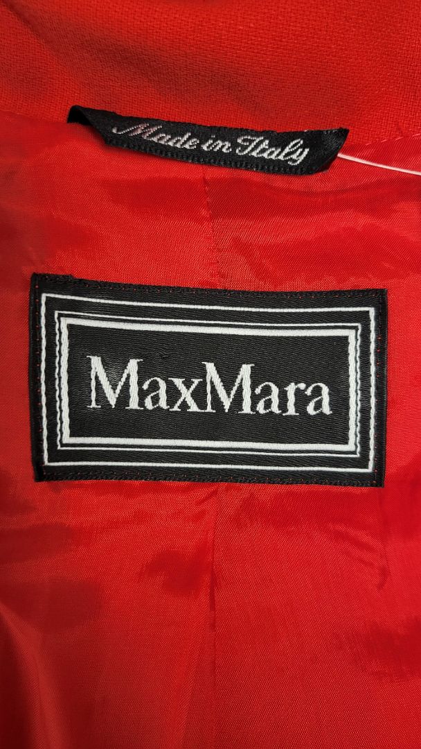 Max Mara Orange Wool Coat (12)