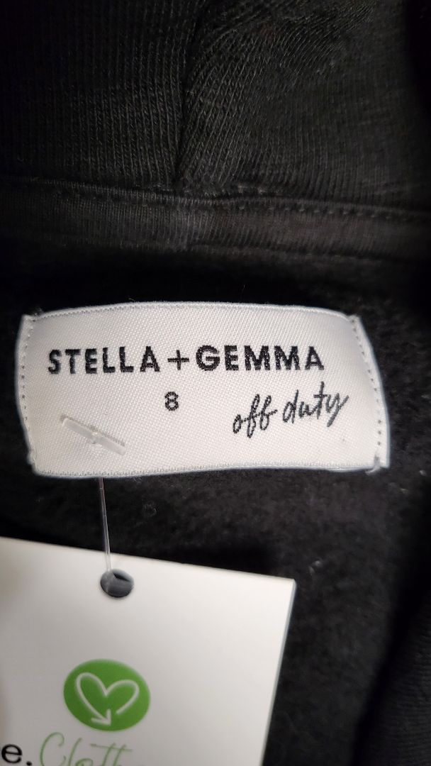 Stella + Gemma Black Hoodie (8-10)