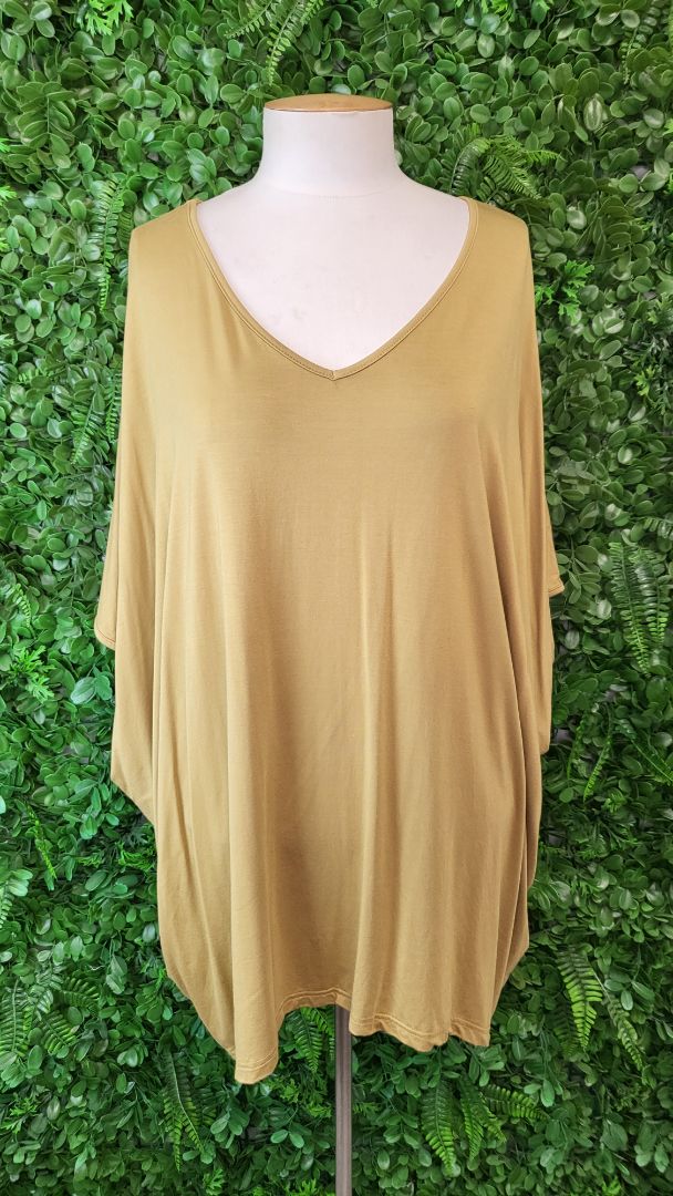 PQ Collection Gold Oversized Top (OSFM)
