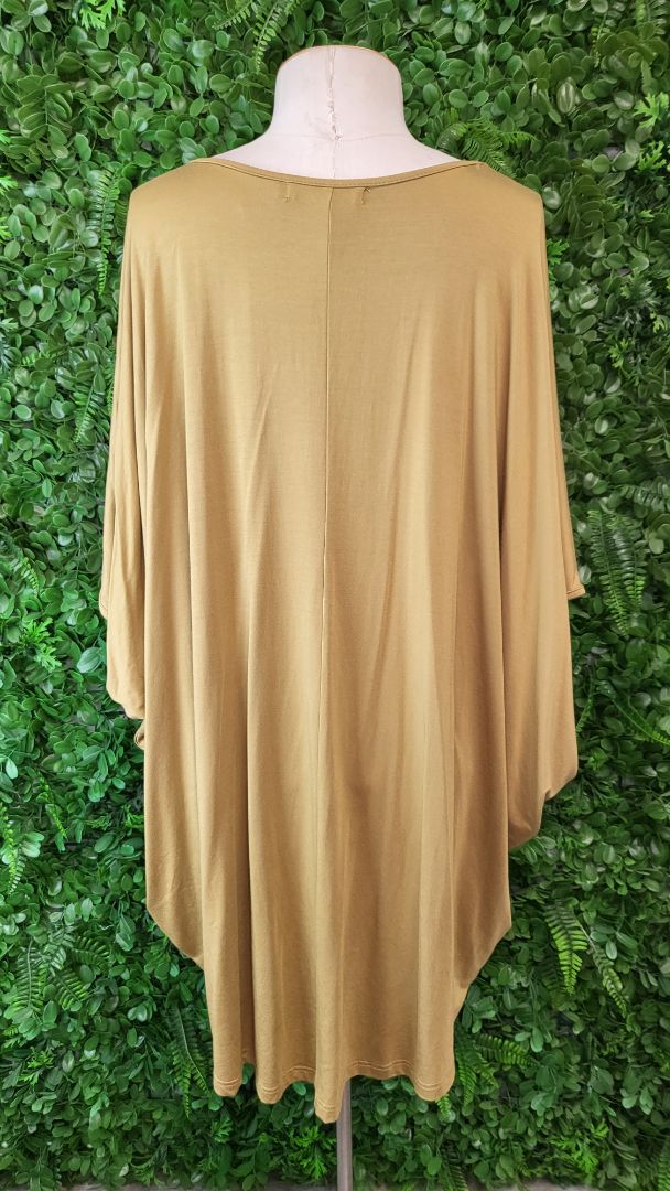 PQ Collection Gold Oversized Top (OSFM)