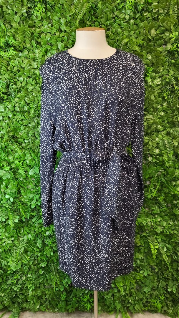 Decjuba Navy Long Sleeve Dress (12)